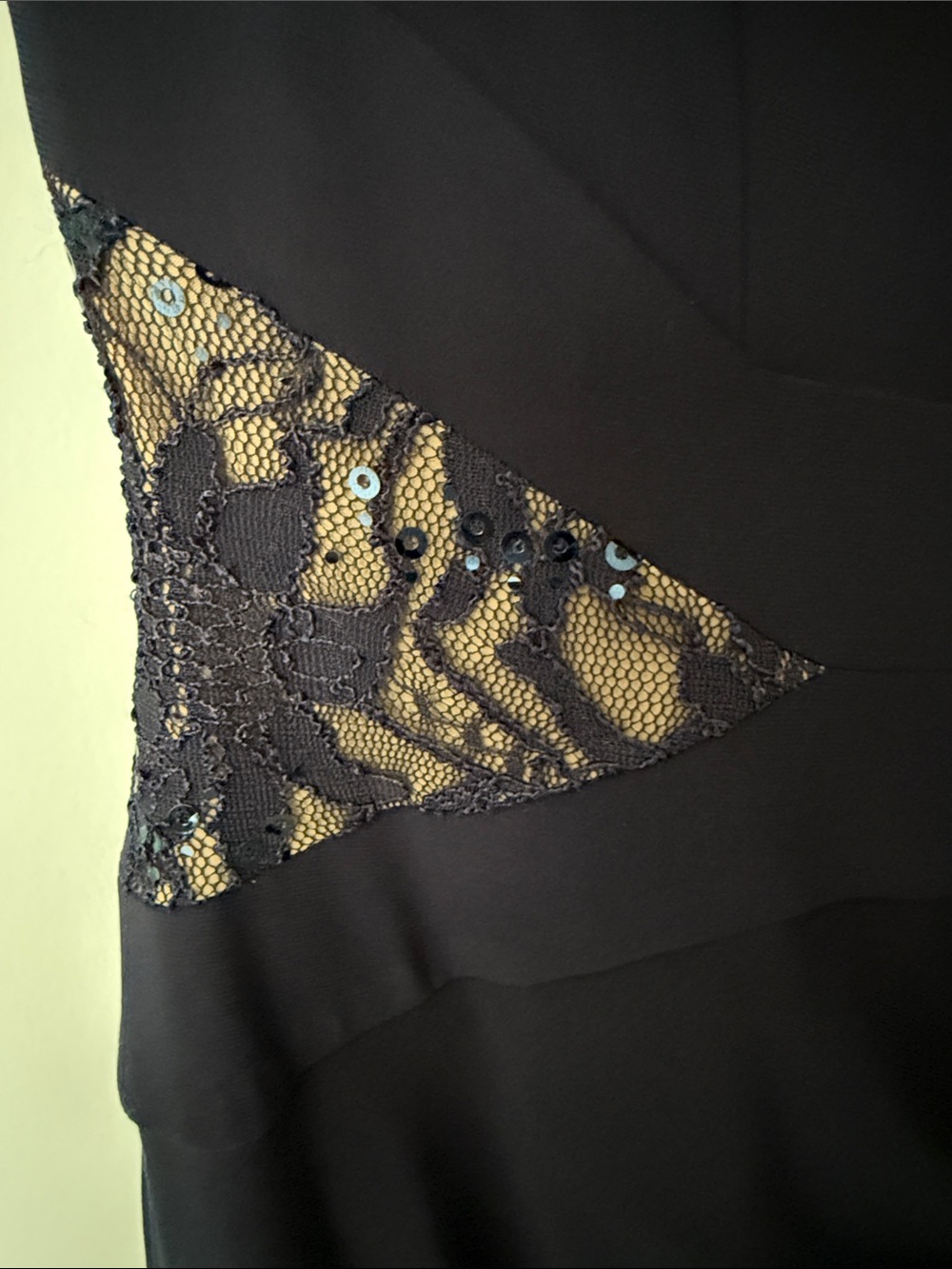 Lauren Ralph Lauren Navy Dress with Lace Insets - Picture 5 of 13